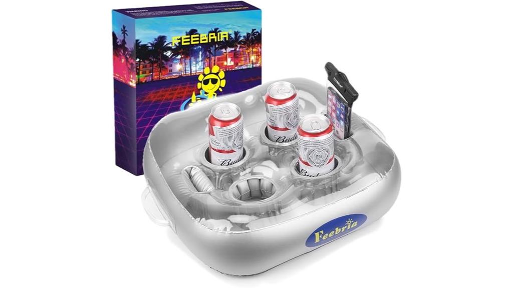 inflatable pool drink holder