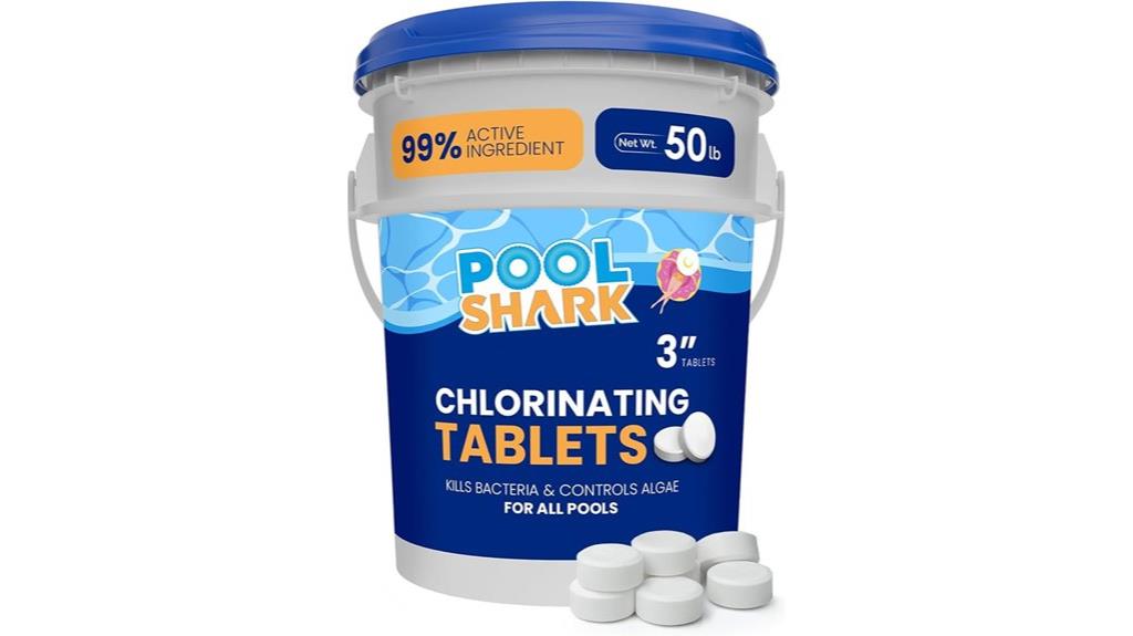 large 50 pound chlorine tablets