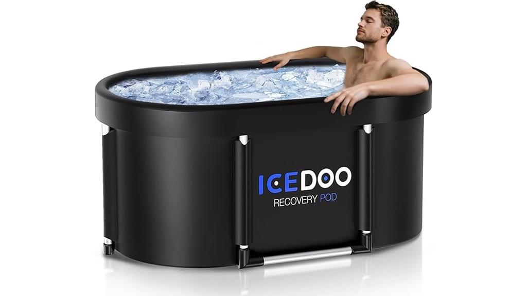 large athlete ice tub