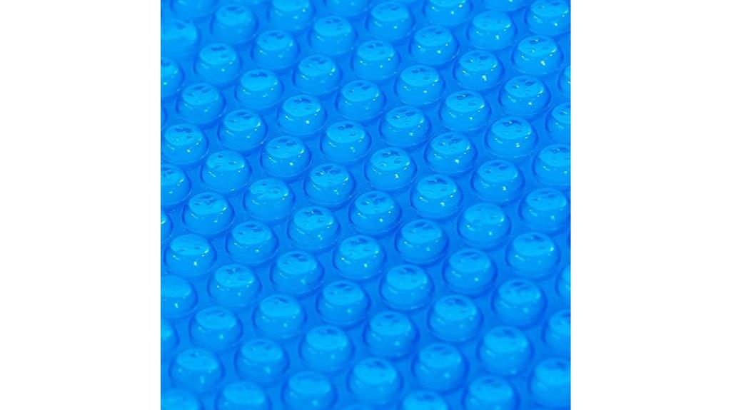 large blue pool cover