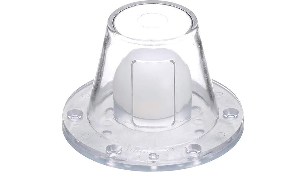 large clear self bailing scupper