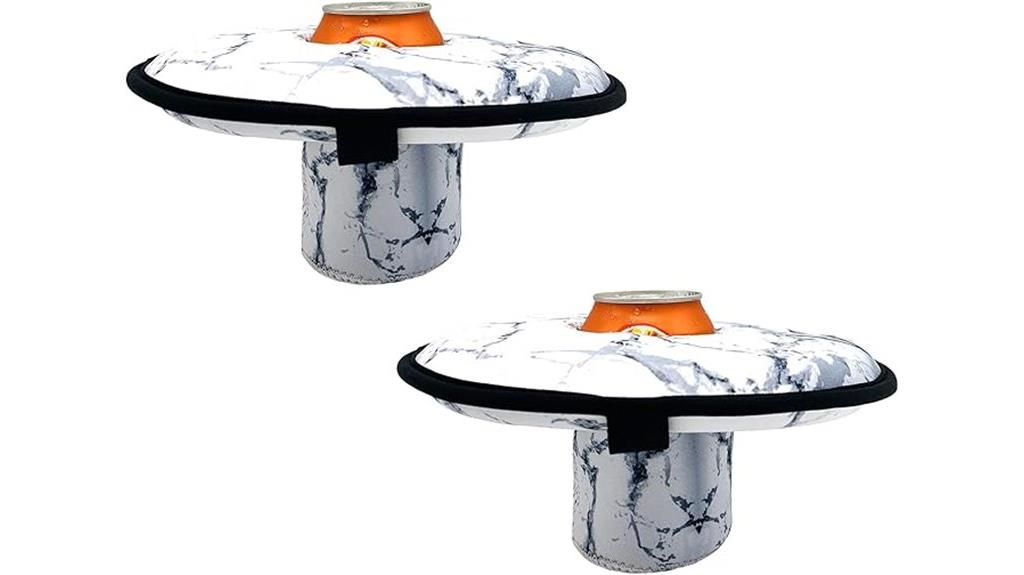 large floating drink holders