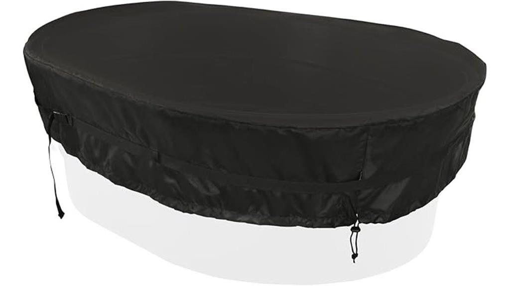 large oval stock tank cover