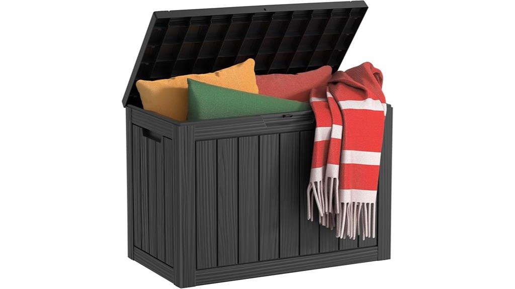 large waterproof resin deck box