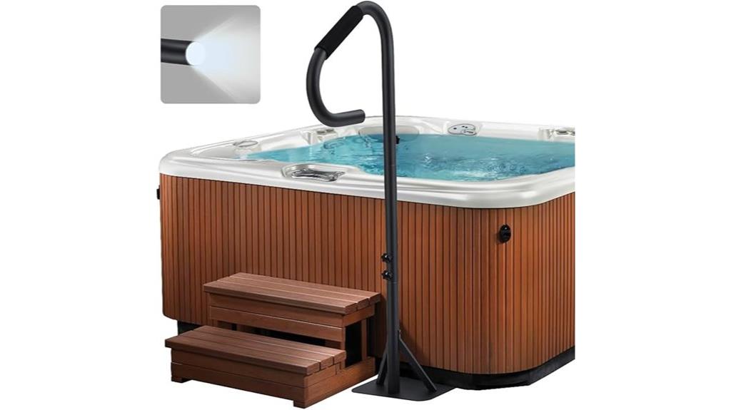 led lit spa handrail