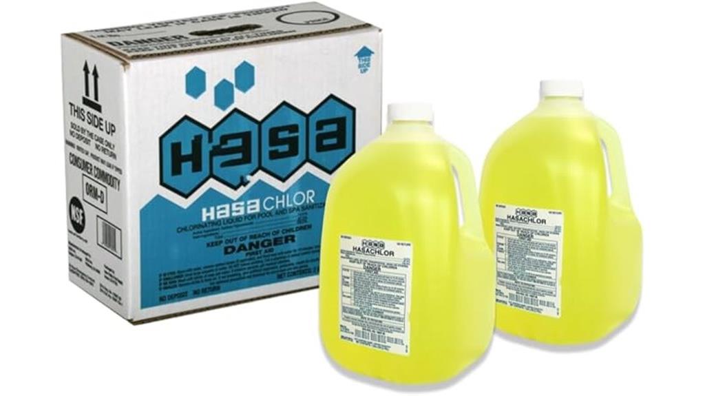 liquid chlorine pool chemical