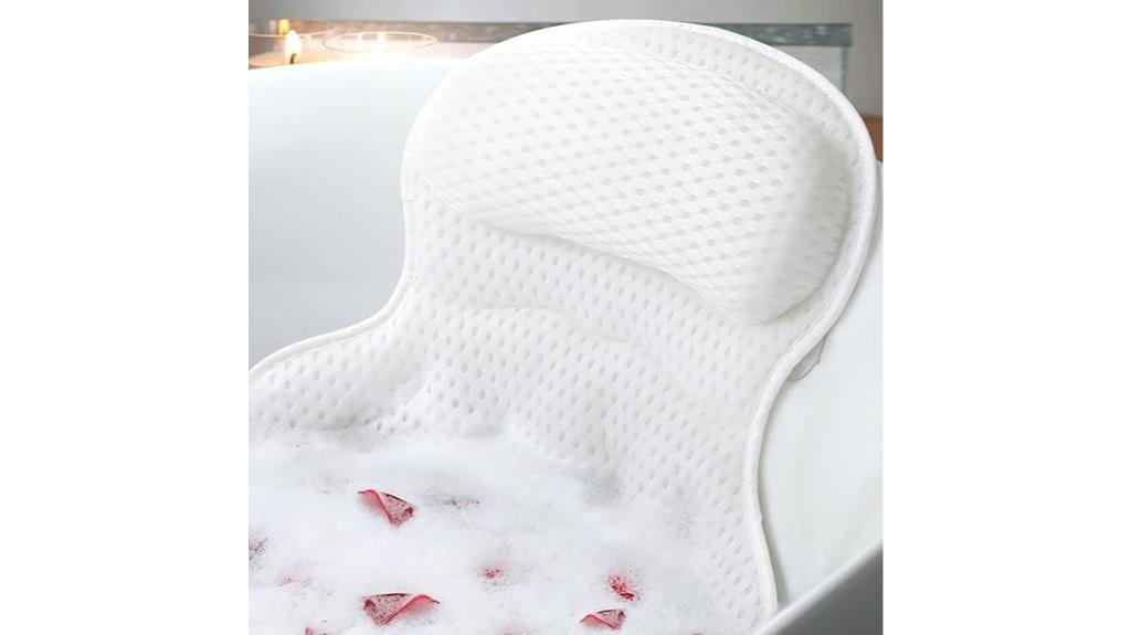 non slip bath pillow