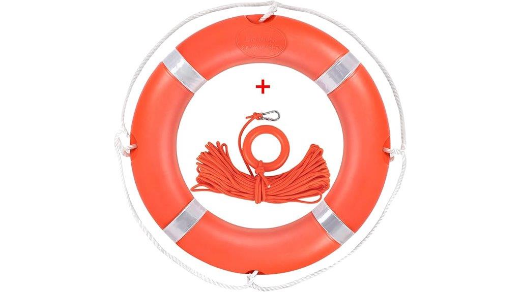 orange boat throw ring