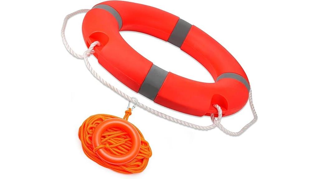 orange water rescue buoy