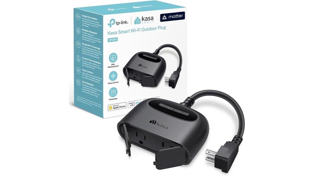 outdoor dual outlet plug