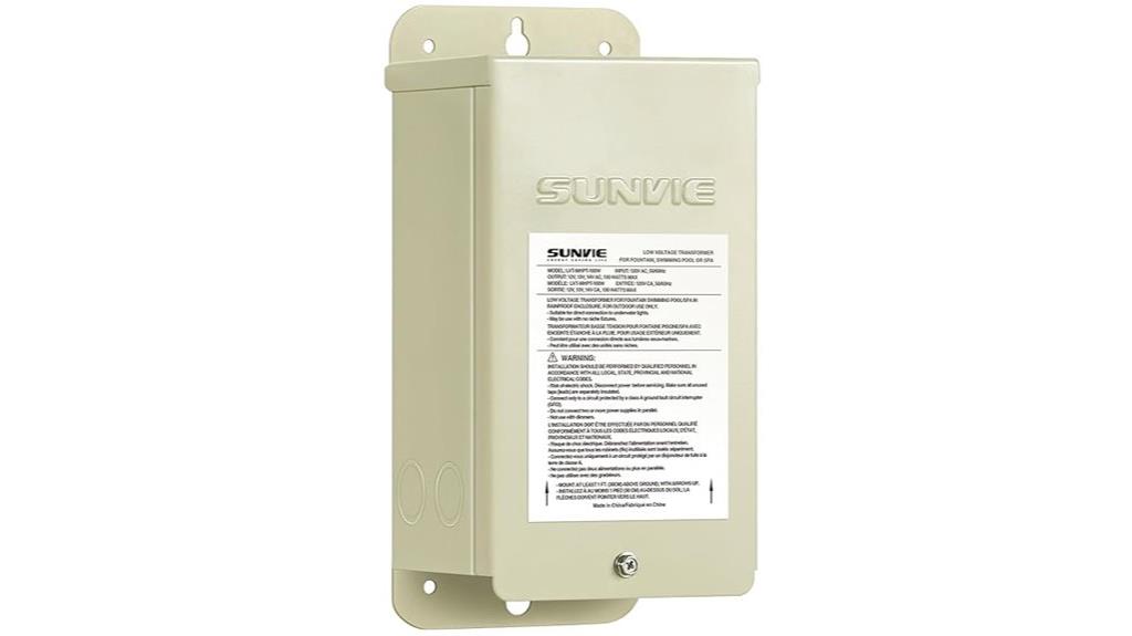 outdoor pool light transformer