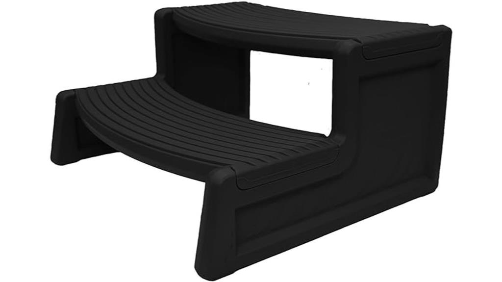 outdoor spa handi step deck
