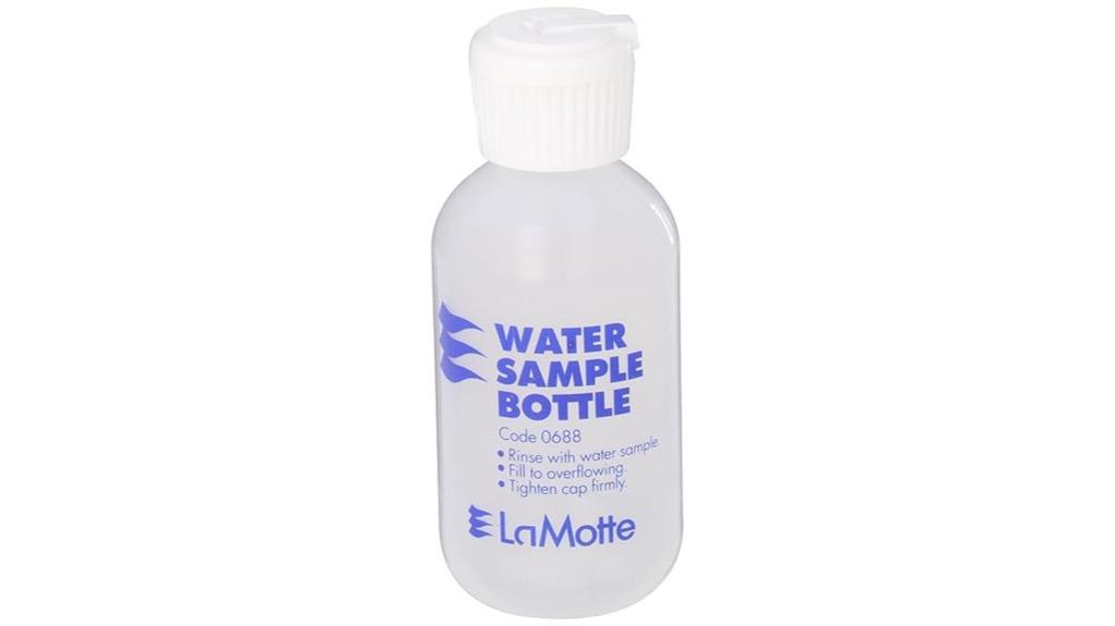 plastic water sample bottle