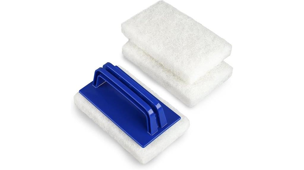 pool and bathroom scrub brushes