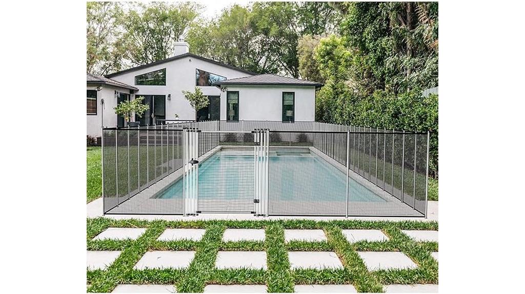 pool and garden fence