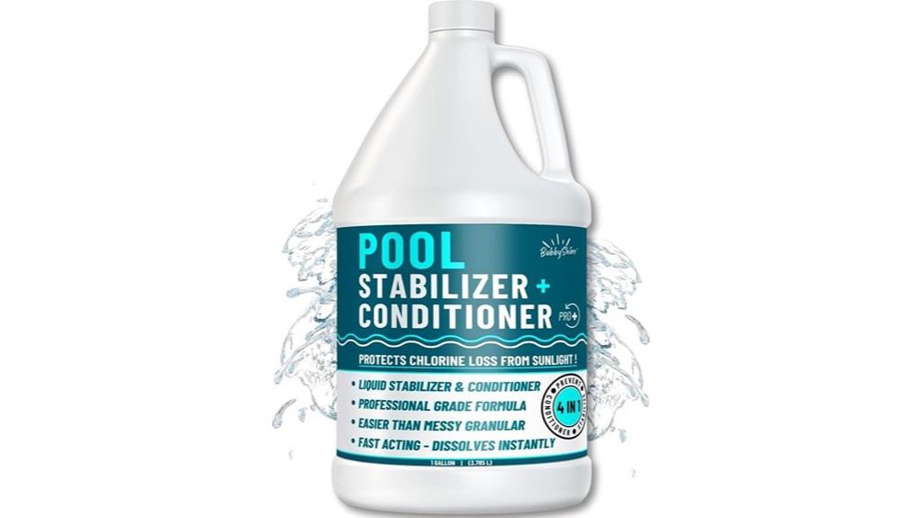 pool chemical stabilizer solution