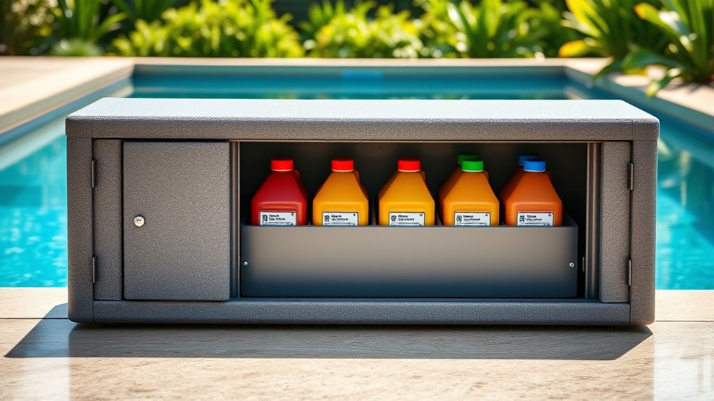 pool chemical storage solutions