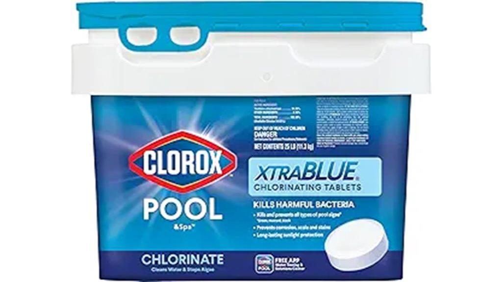 pool chlorine tablets 25 lb