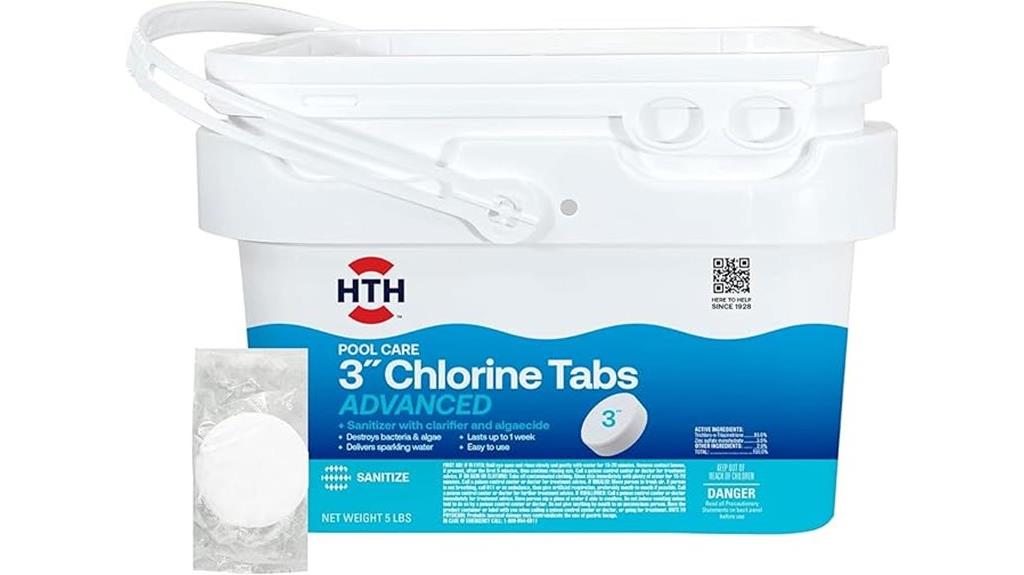 pool chlorine tablets package