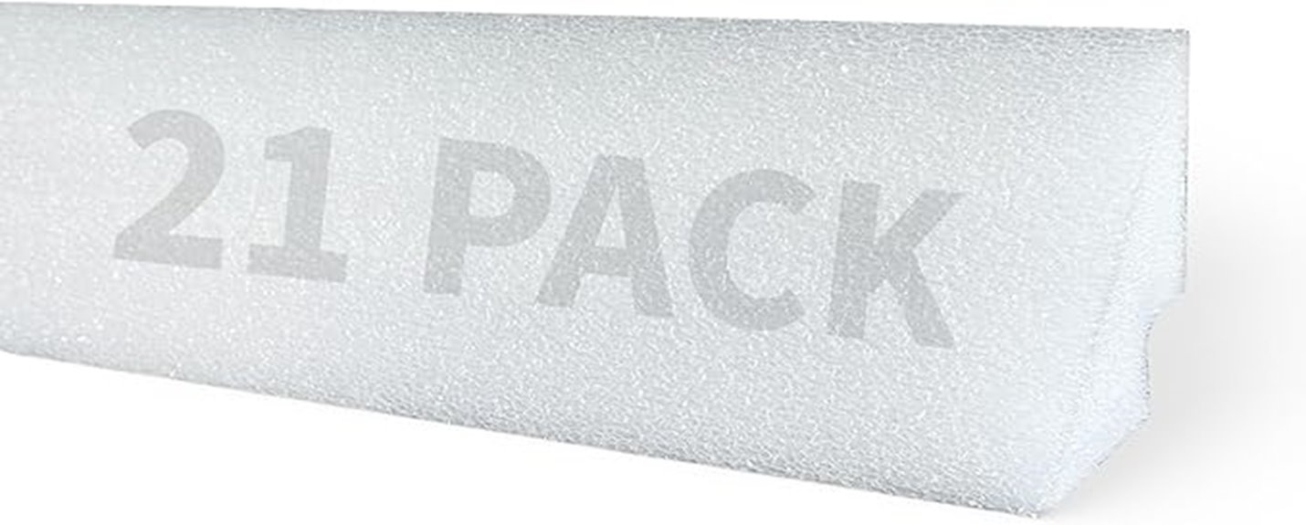 pool cove foam strips