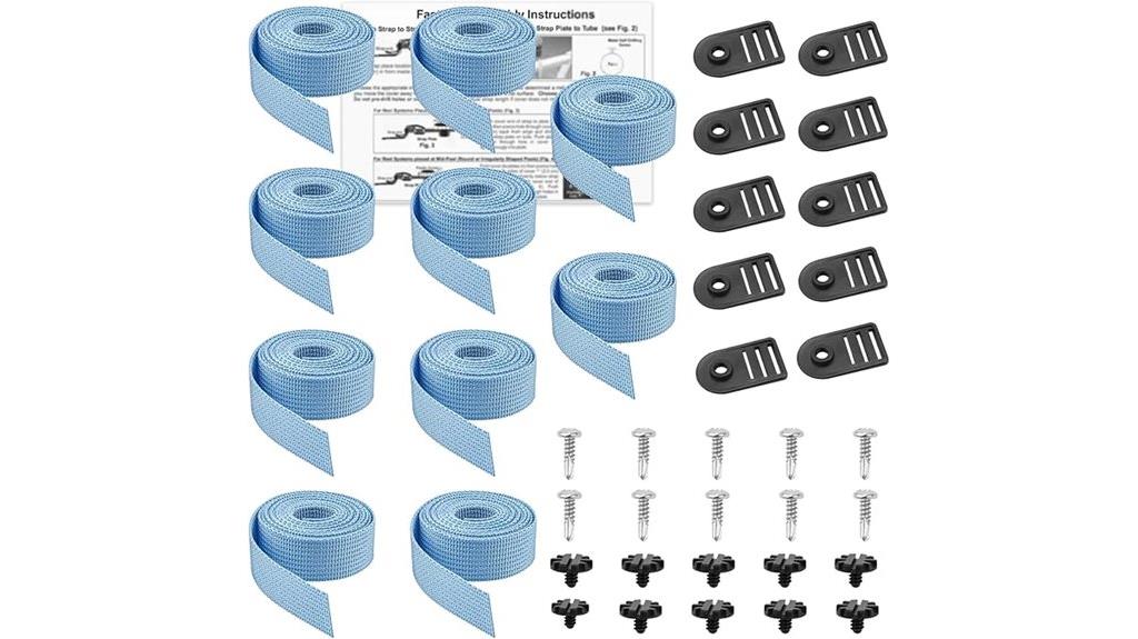 pool cover reel straps