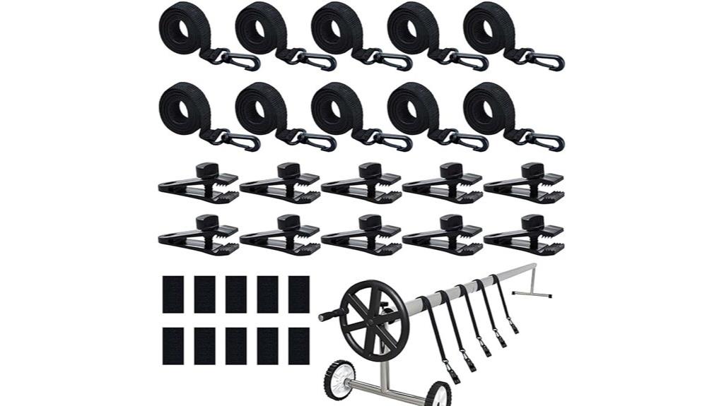 pool cover reel straps
