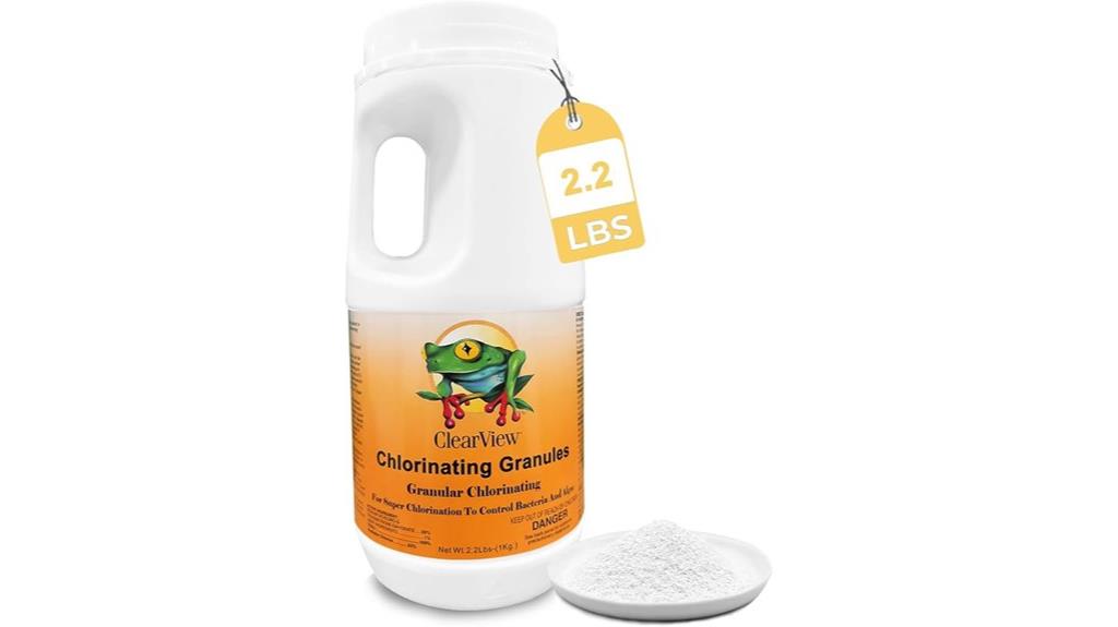 pool disinfectant granules package