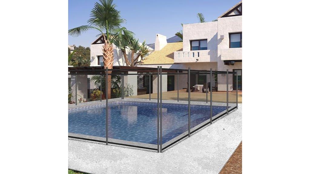 pool fence 4ft by 24ft
