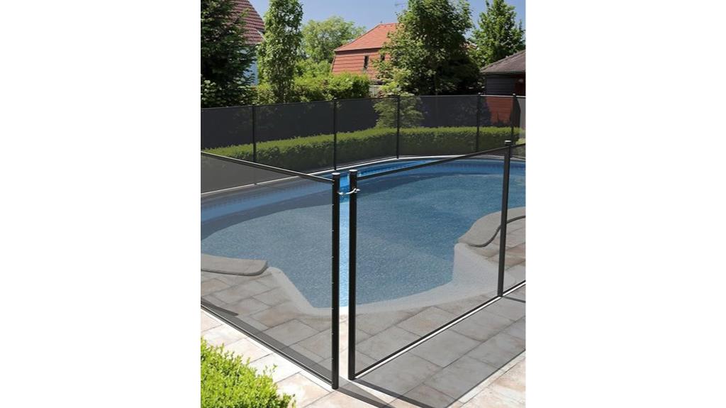 pool fence with aluminum