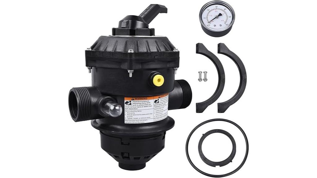 pool filter control valve
