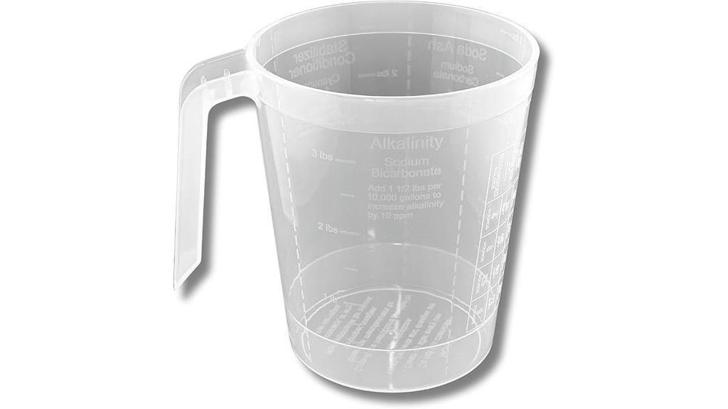 pool filter powder scoop