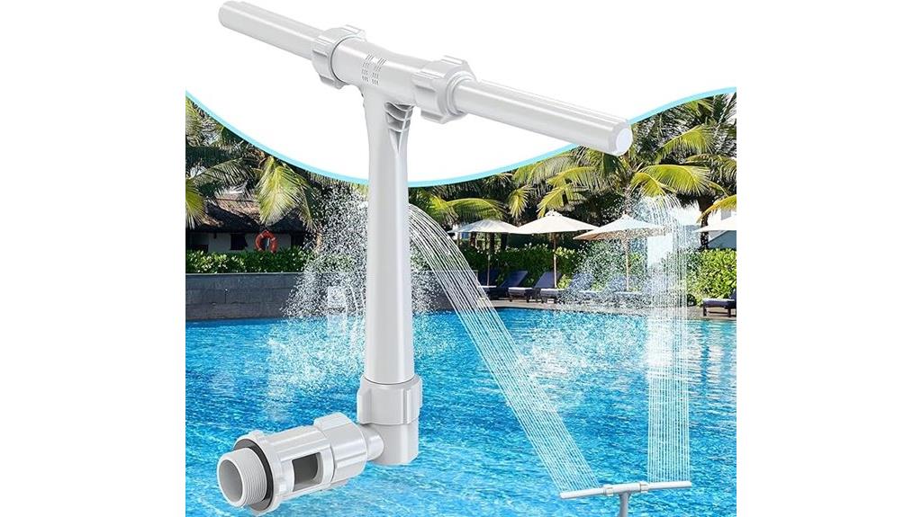 pool fountain dual spray