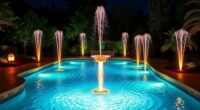 pool fountain lighting options