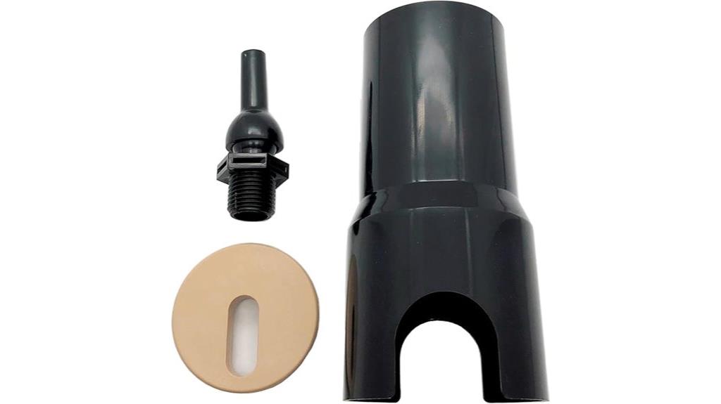 pool fountain with tan cap