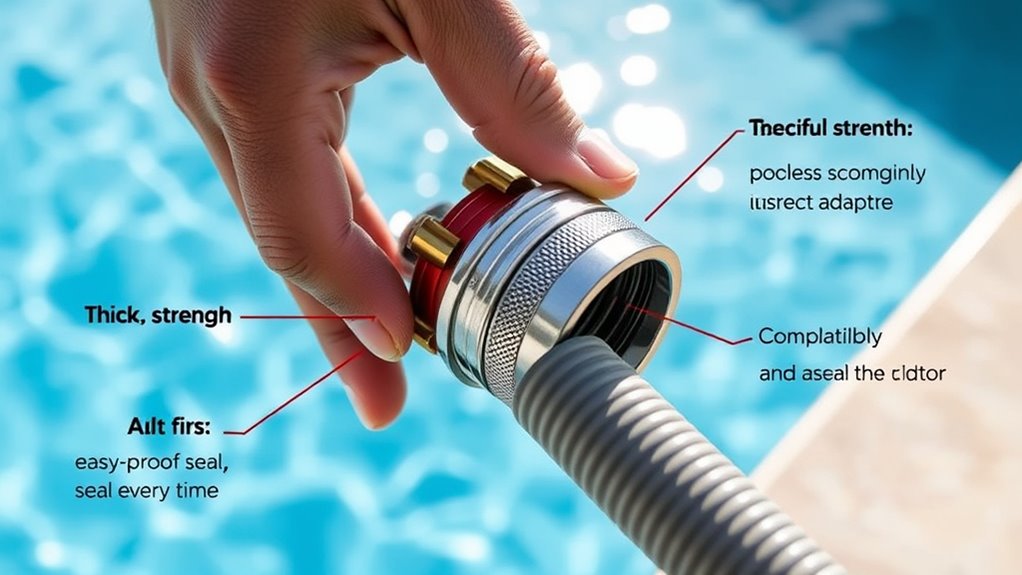 pool line adapter considerations