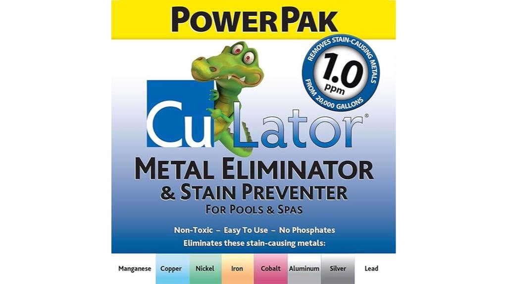 pool metal stain prevention