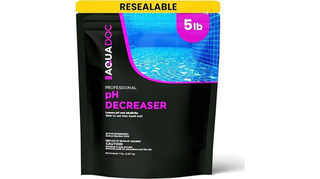 pool ph reduction product