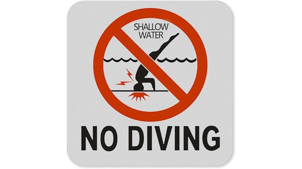 pool safety waterproof sign