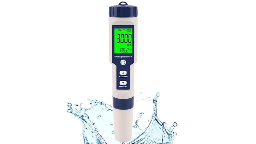 pool salt ph tester