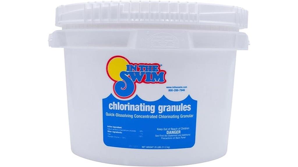 pool shock chlorine granules