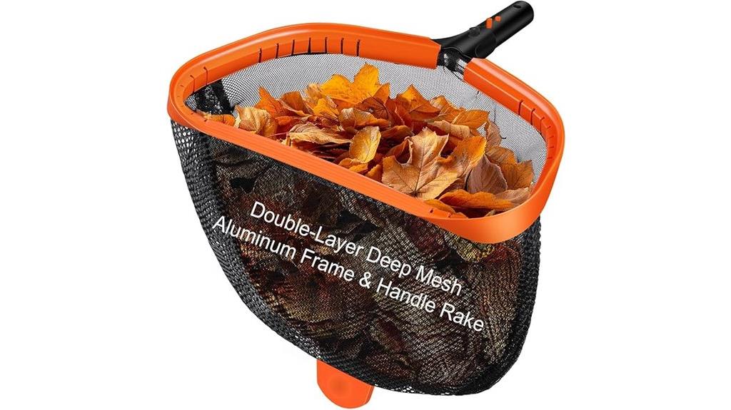 pool skimmer with double layer net