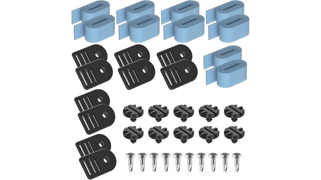 pool solar cover fastening