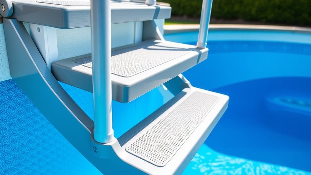 pool steps safety durability