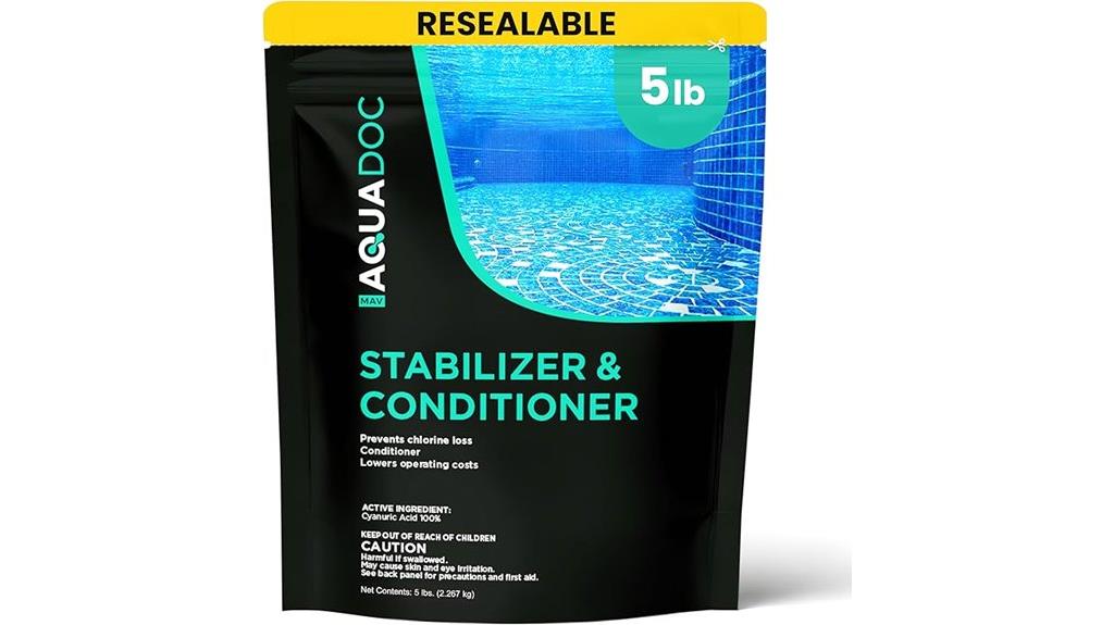 pool water chemical stabilizer