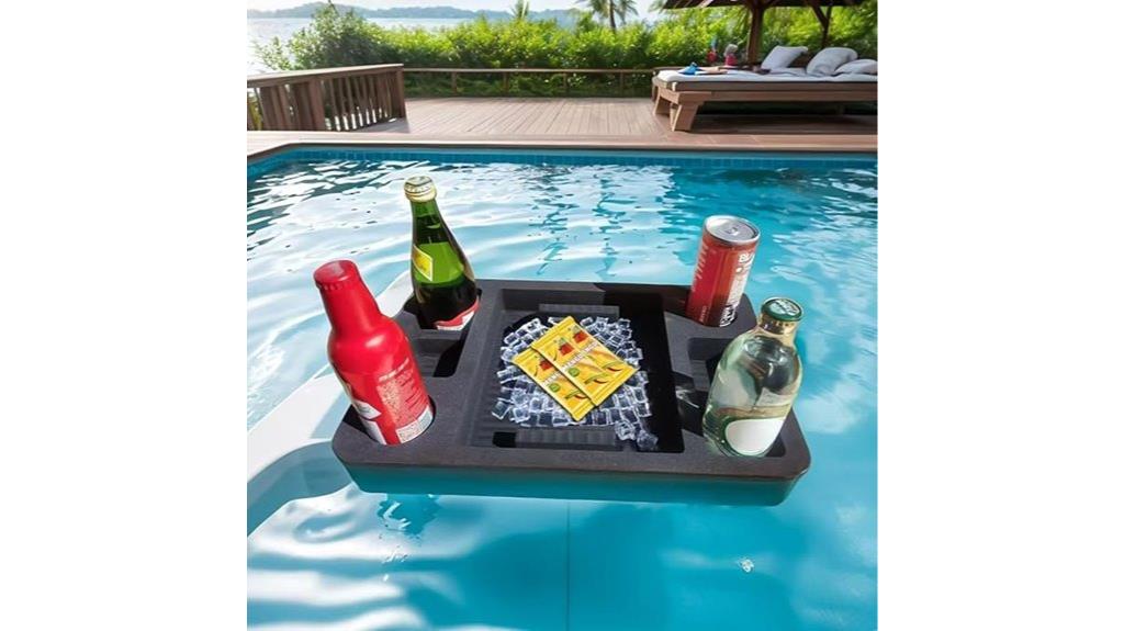 poolside beverage flotation device
