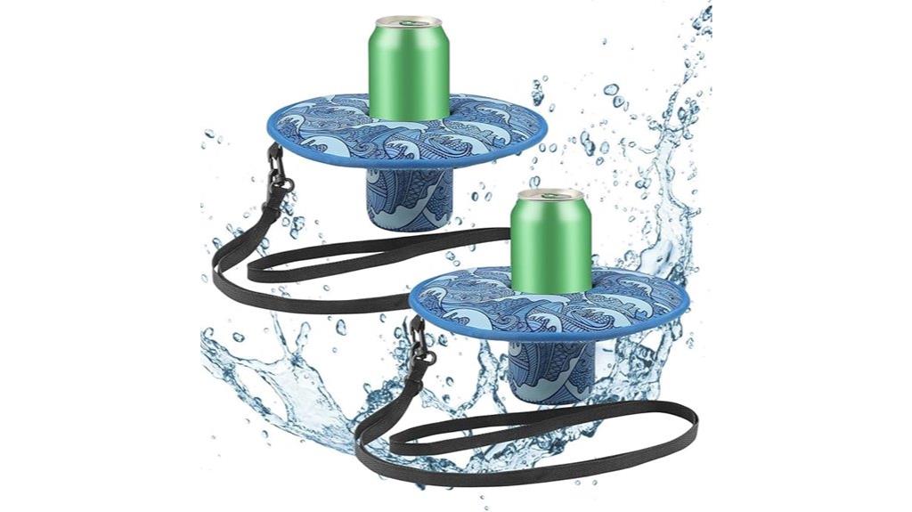 poolside floating drink holders