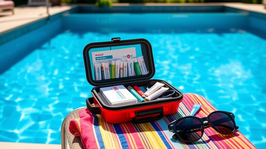 poolside waterproof first aid kits