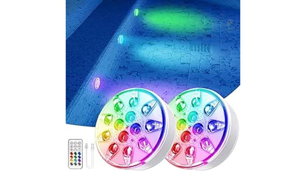 rechargeable led pool lights