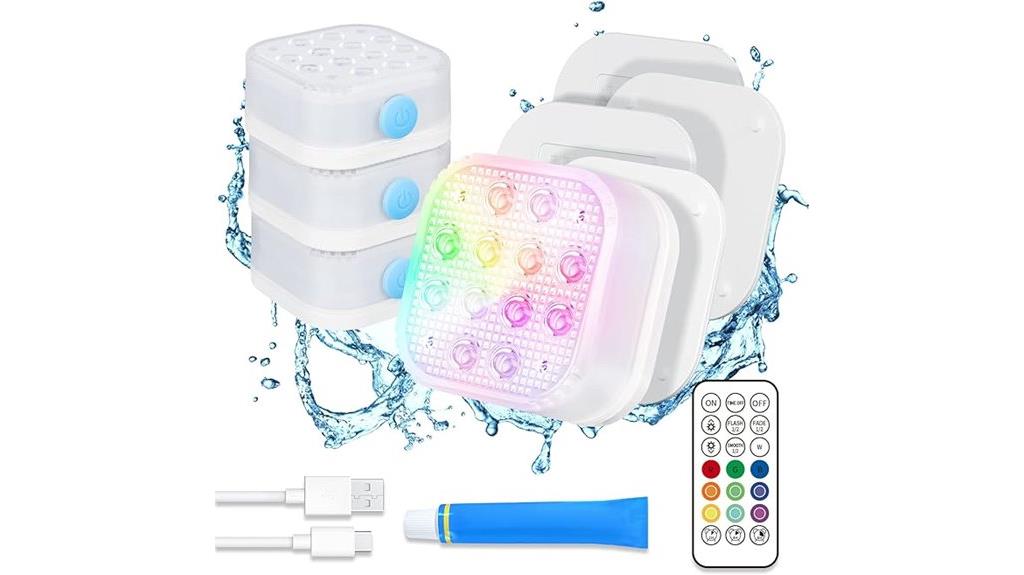 rechargeable pool light set