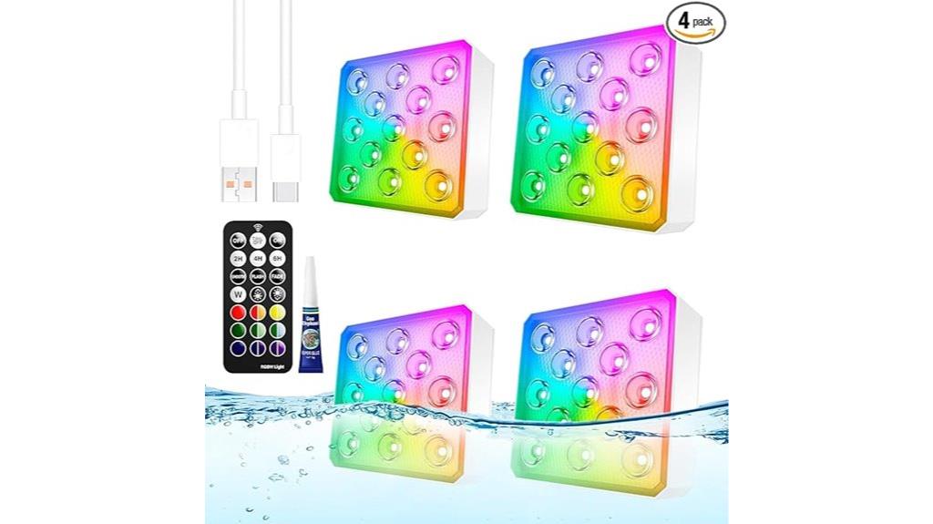 rechargeable pool lights set